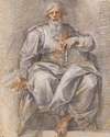 A Seated Prophet, Holding A Book