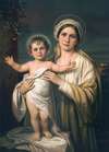 Virgin Mary holding baby Jesus