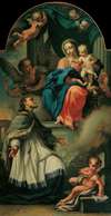 Der heilige Johannes von Nepomuk empfängt von Maria den Sternenkranz