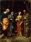 Saints Peter, Martha, Mary Magdalen, and Leonard