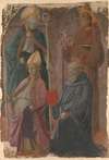 Saints Augustine and Francis, a Bishop Saint, and Saint Benedict