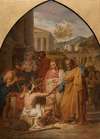 Saint Pierre guérissant un boiteux à la porte du Temple de Jérusalem