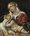 Madonna And Child With A Dog