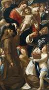 Madonna and Child with Saints Francis and Dominic and Angels Giulio