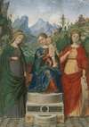 Virgin and Child Enthroned between Saints Cecilia and Catherine of Alexandria
