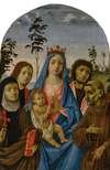 Madonna and Child with Saints Clare, John the Evangelist, John the Baptist, and Francis