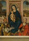 The Madonna And Child Enthroned With Saints Petronius And Catherine Of Alexandria