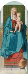 The Madonna And Child Enthroned With A Donor
