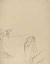 Study of Two Putti and a Draped Arm (verso)