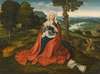 Virgin And Child Seated Before An Extensive Landscape