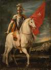 Saint Louis of Toulouse on horseback