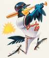 Baltimore Orioles Baseball MLB Illustration