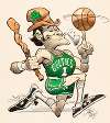 Boston Celtics Basketball Illustration