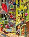Sherlock Hemlock’s Hidden Answer Jigsaw Puzzles ‘Puzzle of the Hidden Shapes’ Sesame Street Muppets Illustration
