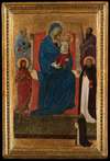 Virgin and Child Enthroned with Saints Peter, Paul, John the Baptist, and Dominic and a Dominican Supplicant