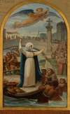 Sainte Geneviève ravitaille la Ville affamée pendant le siège de Paris par Clovis