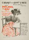 Program of the revue ‘Pour avoir du son’ by the Parisian cabaret Quat ‘Z’ Arts from February 1896.