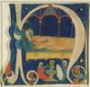 The Birth of the Infant Christ and Mary Lying on a Bed