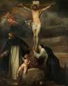 Christ on the Cross with Saint Catherine of Siena, Saint Dominic and an Angel