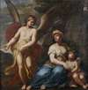 Der Engel zeigt Hagar und Ismael den Weg zum rettenden Brunnen