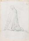 Kneeling Figure in a Hooded Robe (verso)