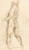 Nude Man Seen from Behind (verso)