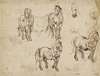 Studies of Horses (recto)