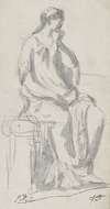 Classical Sculpture of a Pensive Woman