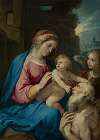 Madonna mit Kind, Hieronymus und Engeln