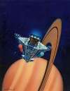 Spaceship Heading to Saturn