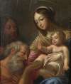 The Holy Family with saint Jerome