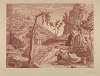 Christ praying on the Mount of Olives, next to three sleeping apostles