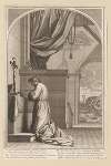 Saint Bruno in prayer
