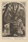 Saint Bruno in prayer in Calabria