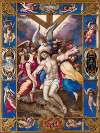 The dead Christ carried by the angels