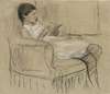 The Artist’s Daughter Käthe Reading in a Chair