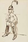 Study of a Child in Helmet and Boots