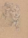 Verona Sketchbook: Head of a woman (page 58)
