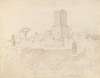 Album with Views of Rome and Surroundings, Landscape Studies, page 47a: ” Torre del Nero, Rome”