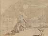 Album with Views of Rome and Surroundings, Landscape Studies, page 39a: Figure in a Landscape