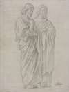 Two Standing Figures (Study for the Left Section of The Mission of the Apostles)