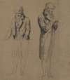 Two Standing Figures (Study for A Game of Billiards)