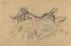 Racehorses (study for ‘Scene from the Steeplechase – The Fallen Jockey’)