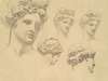 Studies for ‘Apollo and the Muses’
