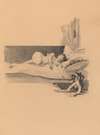 Illustration for ‘Jestrab Kontra Hrdlicka XXII’ (Girl asleep on a bed)