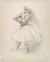 Danseuse debout, le bras droit levé (Standing dancer, right arm raised)