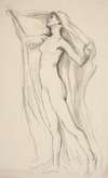 Figure study for mural at the State Capitol building in Harrisburg, Pennsylvania, 1902-1911