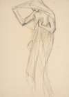 Figure study for ‘The Hours’; sketch for mural for the state capitol building in Harrisburg, Pennsylvania, 1902-1911