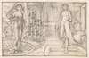 Cupid and Psyche – Two Studies of Venus on the Margin of the Sea and Psyche at the Bath