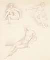Female Nude – Three Studies of a seated Girl